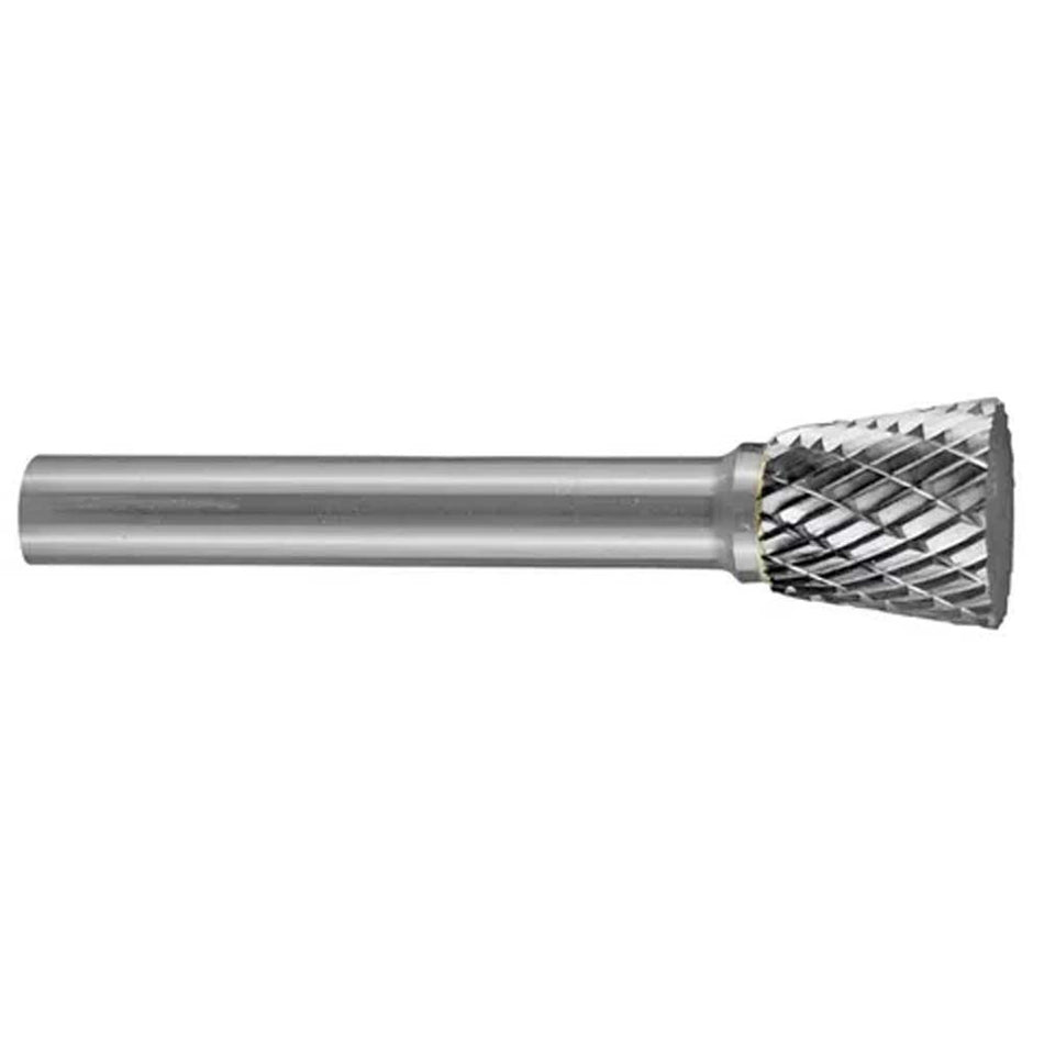 Holemaker Carbide Burr 1/2x1/2x1/4in Inverted Cone Shape DC