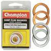 Champion 9Pc Copper/Alum. Sump Plug Washer Assortment