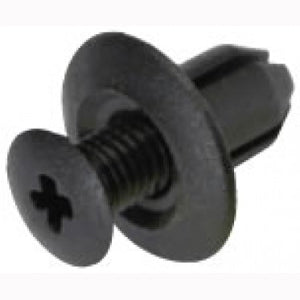 Champion Scrivet Clip Black 18mm Head x 12mm - 50pk | ISL