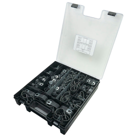 Kale 210pc Cable Clamp Polyolefin (PVC) P-Clip W1 Ezi Pak – Kale 210pc Cable Clamp PVC/P-Clip Assortment W1 | ISL