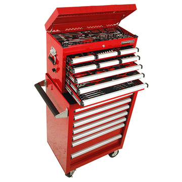 Powerbuilt 294pc Tool Chest, Roller Cabinet & Assorted Tools Red | Alltrade