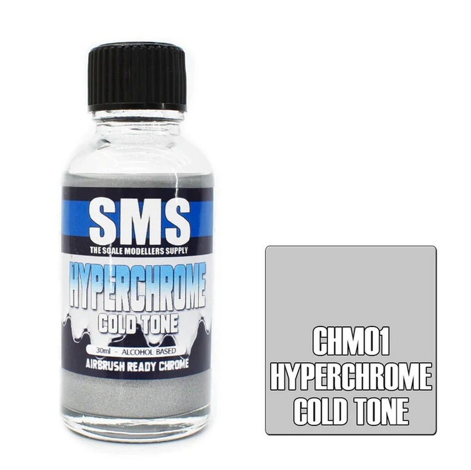 Airbrush Paint 30ml Hyperchrome Cold Tone Alcohol Base Scale Modellers Supply | Formula