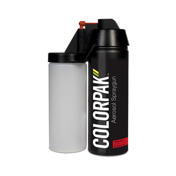Colorpak aerosol spraygun with blister pack