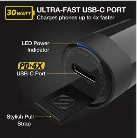 Scosche Car Charger Usb-C Powervolt Pd30 Power Delivery | Formula