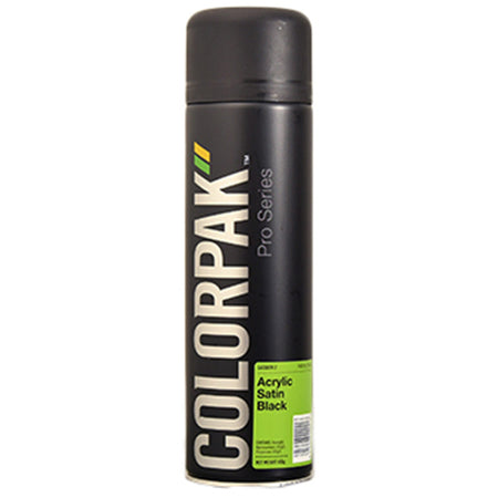 Colorpak Pro Series Aerosol Acrylic Satin Black | Formula