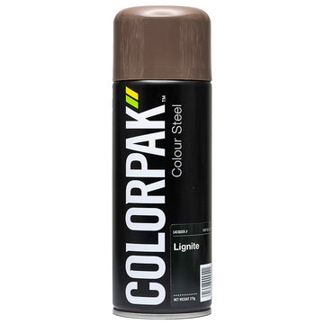 Colorpak Coloursteel Aerosol Spraypaint Lignite can