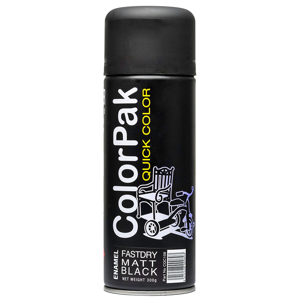 Colorpak Quick Color Aerosol Spraypaint Matt Black | Formula