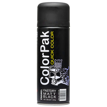 Colorpak Quick Color matt black aerosol spraypaint can