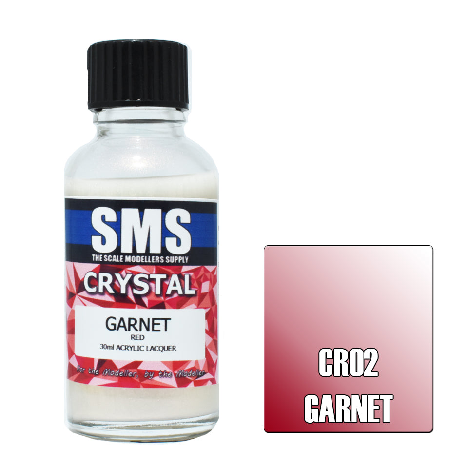 Airbrush Paint 30ml Crystal Garnet Acrylic Lacquer Scale Modellers Supply | Formula