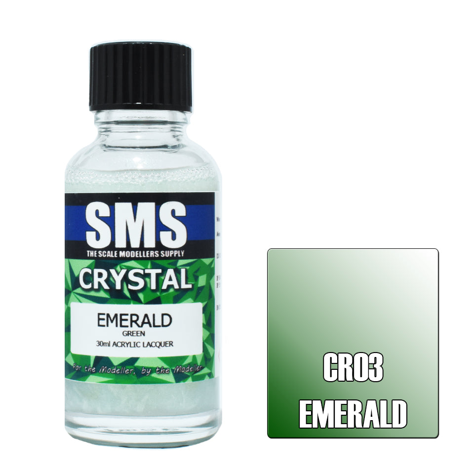 Airbrush Paint 30ml Crystal Emerald Acrylic Lacquer Scale Modellers Supply | Formula
