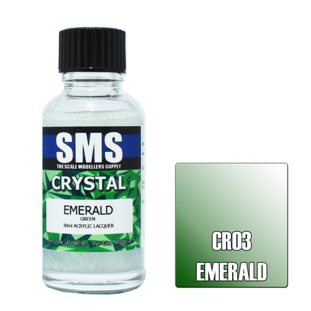 Airbrush Paint 30ml Crystal Emerald Acrylic Lacquer Scale Modellers Supply | Formula