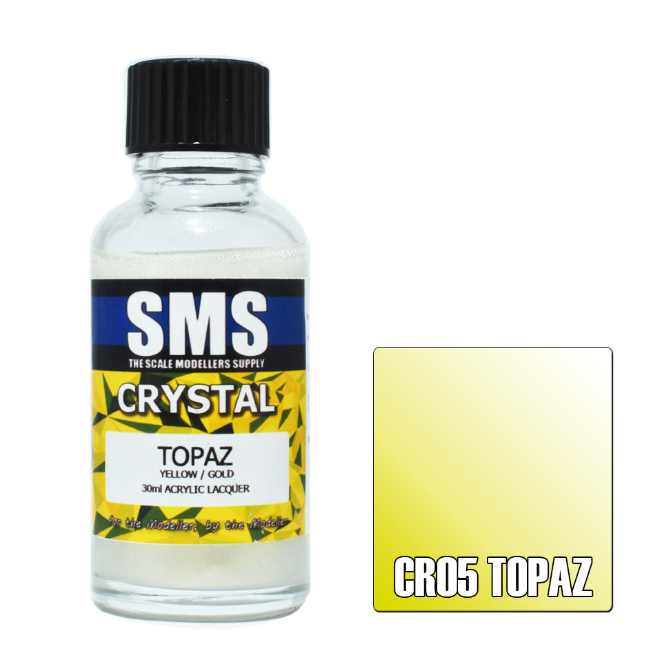 Airbrush Paint 30ml Crystal Topaz Acrylic Lacquer Scale Modellers Supply | Formula