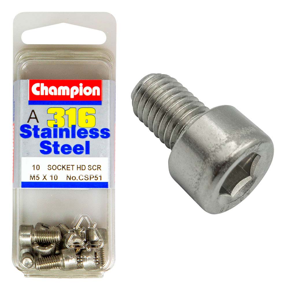 Champion 316/A4 M5 x 10 Socket HD Set Screw (A) | ISL