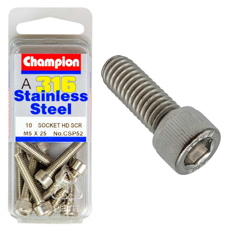 Champion 316/A4 M5 x 25 Socket HD Set Screw (A) | ISL