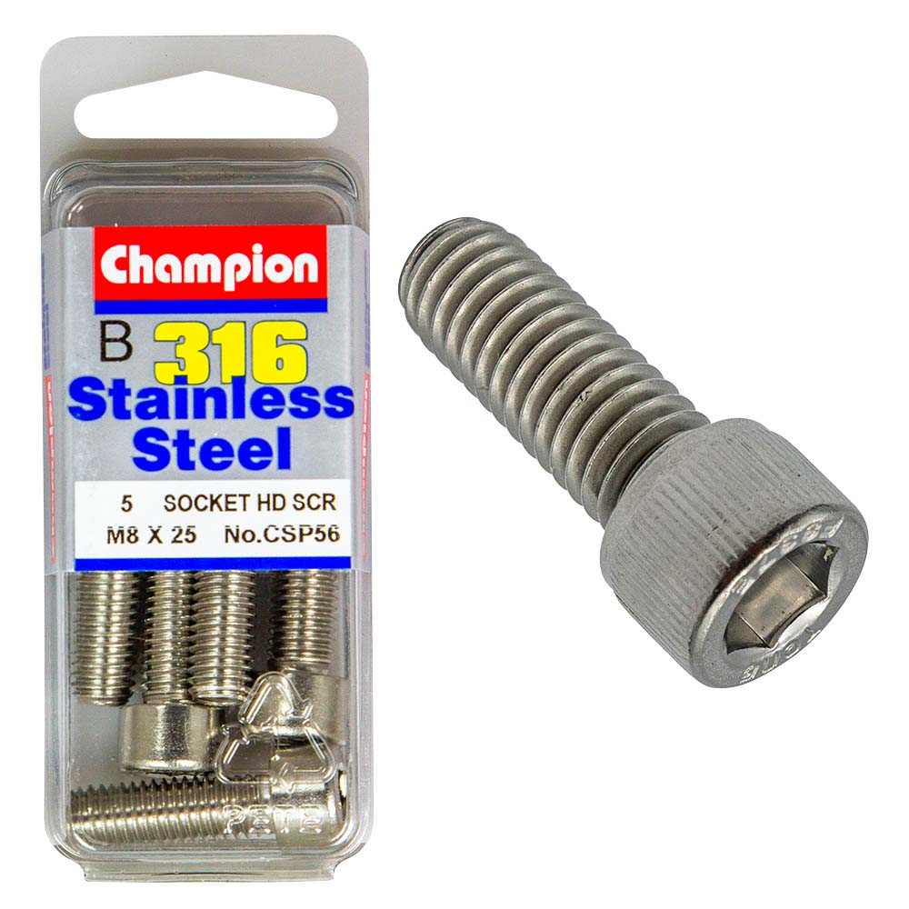 Champion 316/A4 M8 x 25 Socket HD Set Screw (B) | ISL