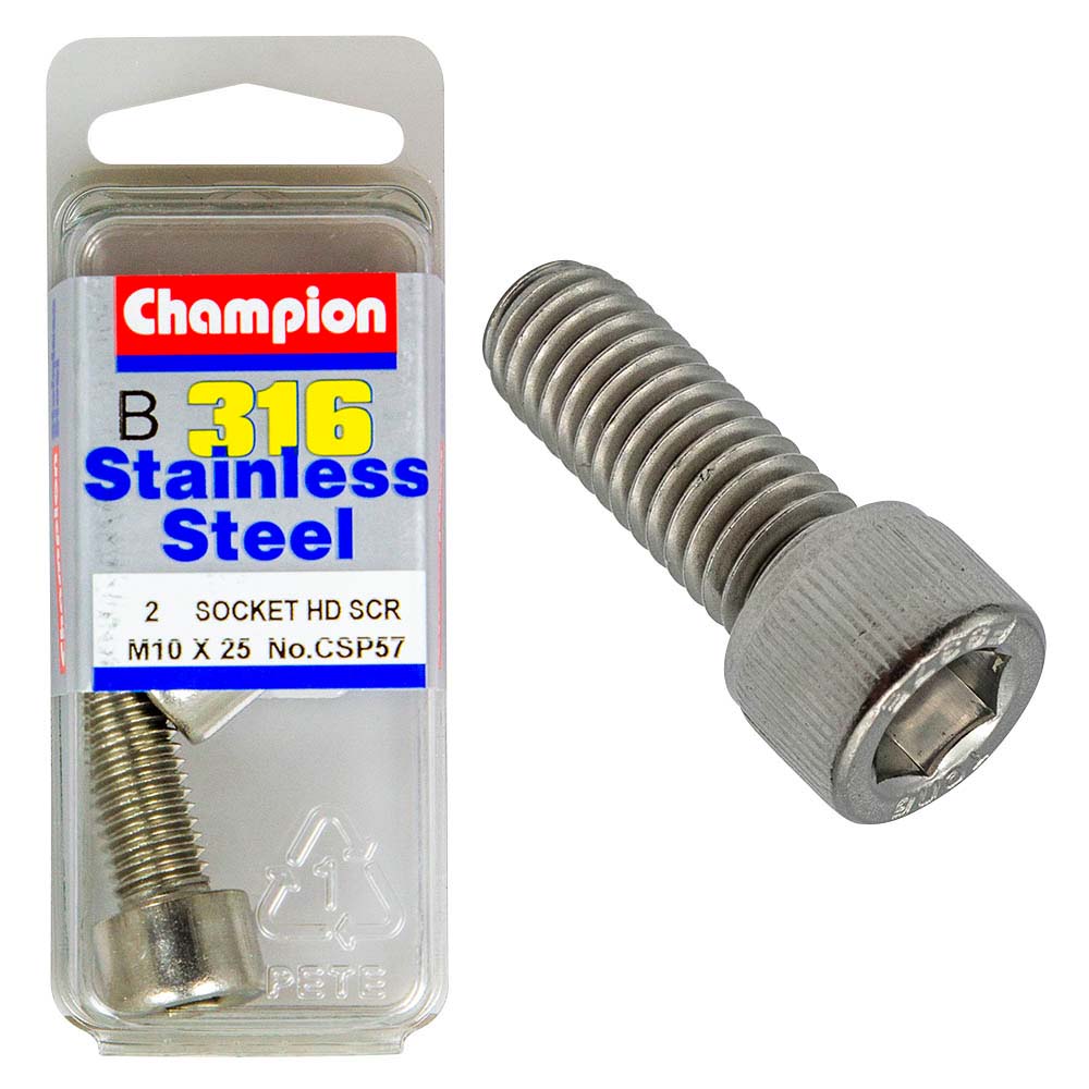 Champion 316/A4 M10 x 25 Socket HD Set Screw (C) | ISL