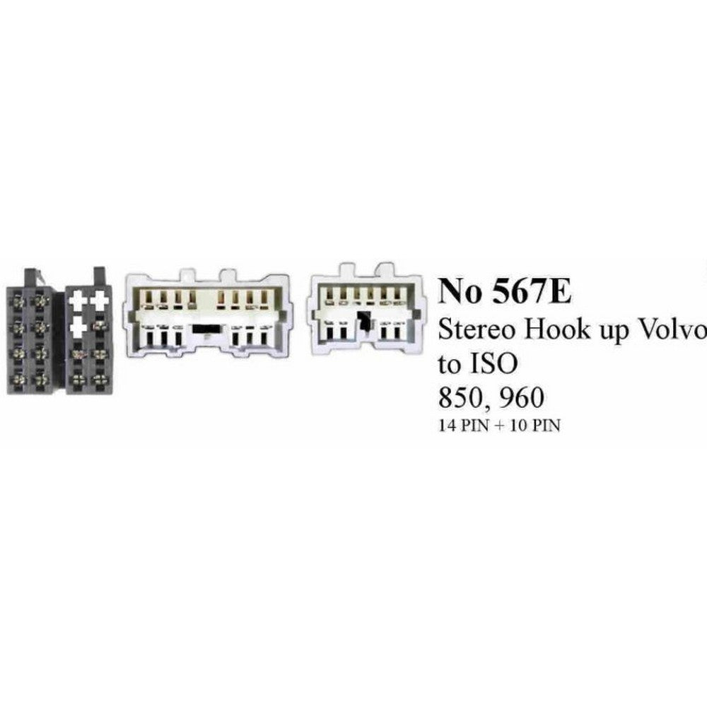 Car Stereo Harness Volvo 1990 - 2004 (2 Plugs 14+10) | Formula