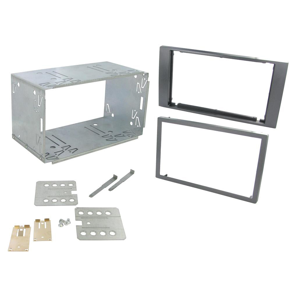Fitting Kit Ford Focus , Fiesta , Kuga , Transit 2004 - 2013 Double Din (With Cage) (Grey) | Formula