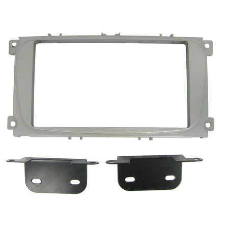 Fitting Kit Ford Focus , Mondeo 2007 - 2014 Double Din (Oval Shaped Oem Raiod) (Silver) | Formula