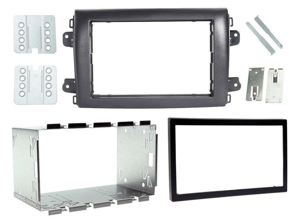 Fittitng Kit Fiat Ducato 2021+ Double Din (With Cage) (Black) | Formula