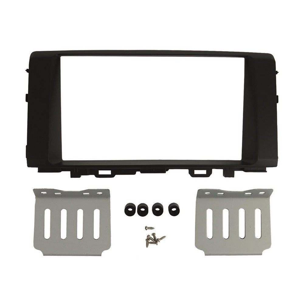 Fitting Kit Kia Rio 2017 On Double Din (With Side Brackets) (Black) | Formula