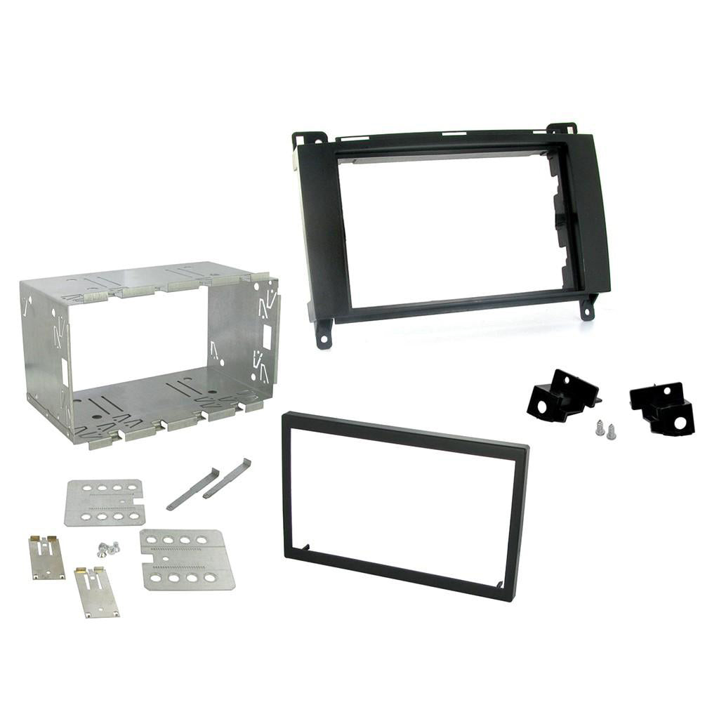 Fitting Kit Mercedes A , B , Viano , Vito 2004 - 2014 Double Din (With Cage) (Black) | Formula