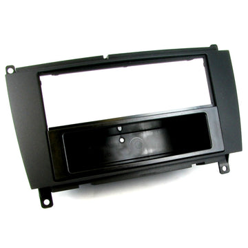 Mercedes CLK 2004–2009 single DIN dash kit black frame and pocket