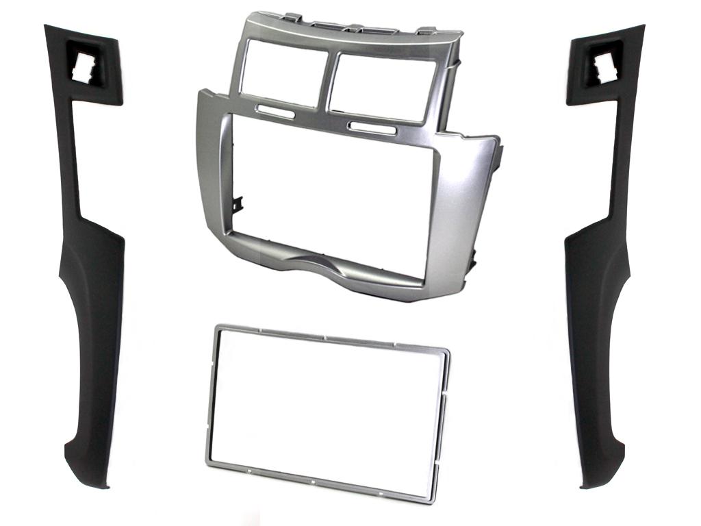 Fitting Kit Toyota Yaris Vitz 2007 - 2011 Double Din (Silver / Black) | Formula
