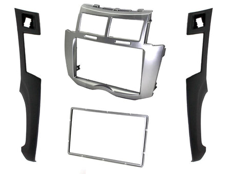 Fitting Kit Toyota Yaris Vitz 2007 - 2011 Double Din (Silver / Black) | Formula