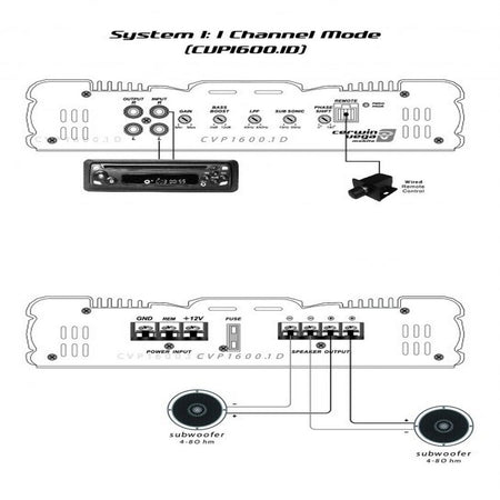 Cerwin Vega Amplifier Cvp Series Mono 120w Rms @ 4ohm / 200w Rms @ 2ohm | Formula