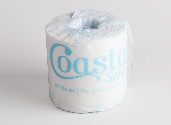 Coastal 400 Sheet Virgin Toilet Tissue Paper