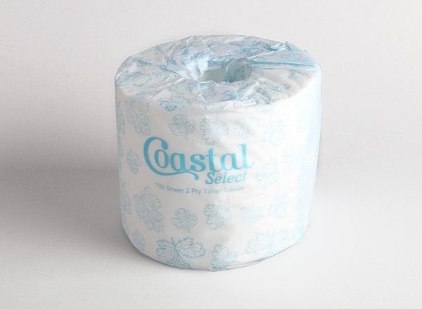 Coastal 700 Sheet Virgin Toilet Tissue Paper