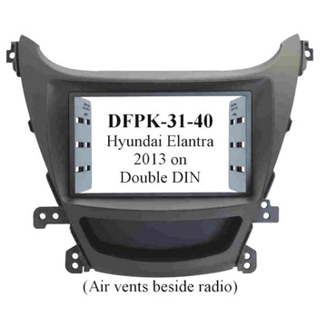 Fitting Kit Hyundai Elantra MD3 2013–2015 Double Din Black facia