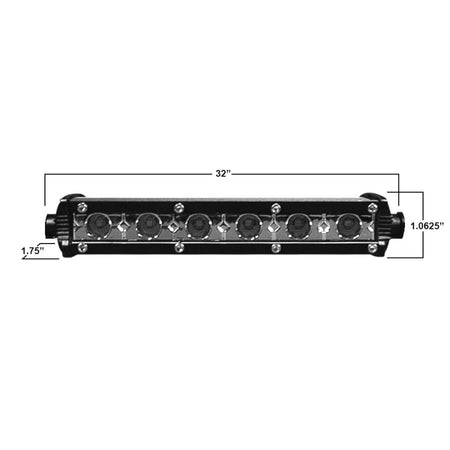 Daytona By Metra Lightbar Ultra Slim Single Row Led 32" | Formula