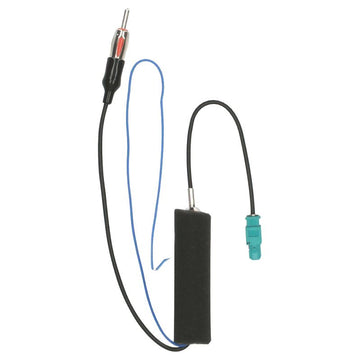 Fakra to DIN antenna adapter with phantom power supply