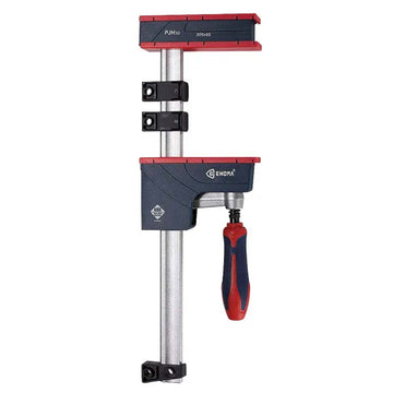 Ehoma parallel jaw clamp 800x125mm with replaceable pressure caps and anti-slip lower rail