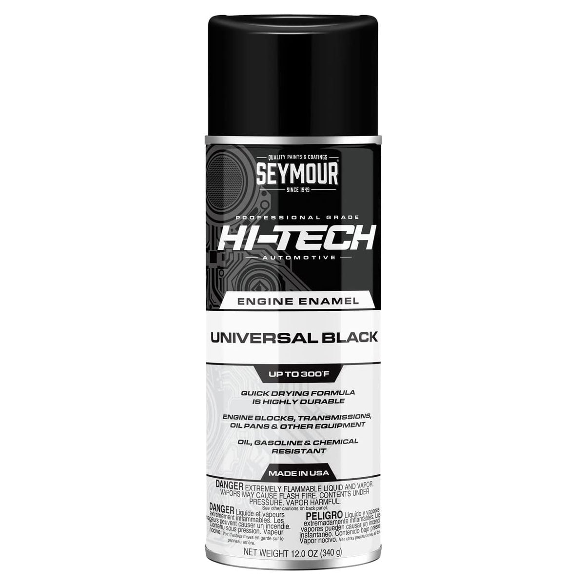 Seymour Engine Enamel Aerosol Universal Gm Black | Formula