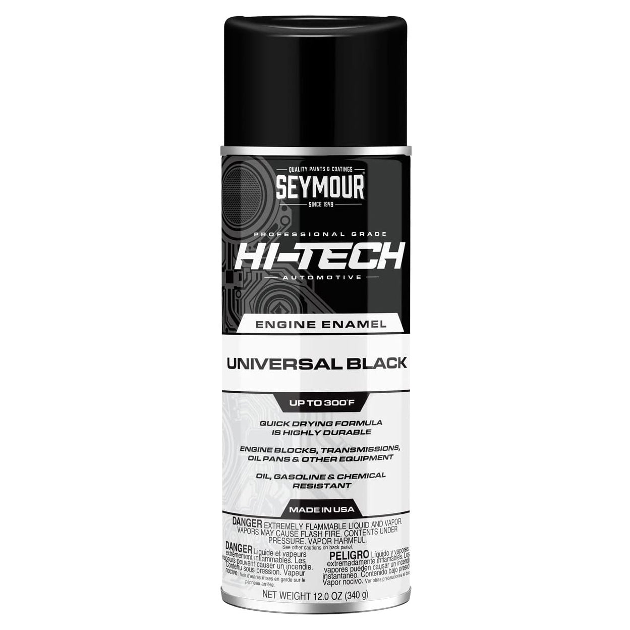 Seymour Engine Enamel Aerosol Universal Gm Black | Formula
