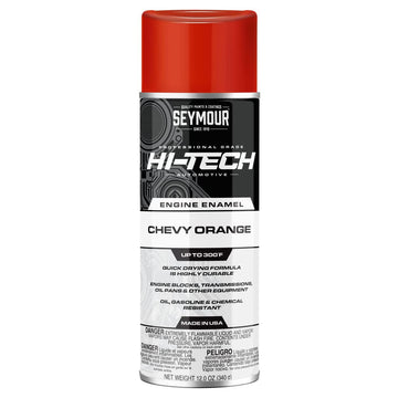 Seymour Engine Enamel Aerosol Chevy Orange spray can