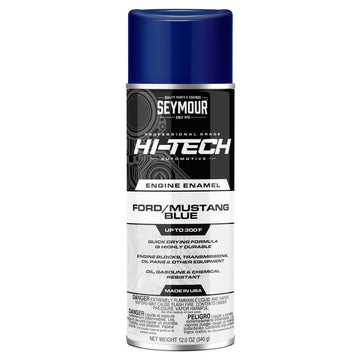 Seymour Engine Enamel Aerosol Ford Mustang Blue spray can