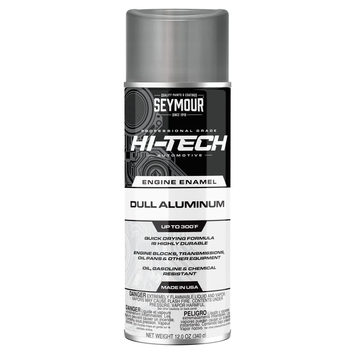 Seymour Engine Enamel Aerosol Dull Aluminium | Formula