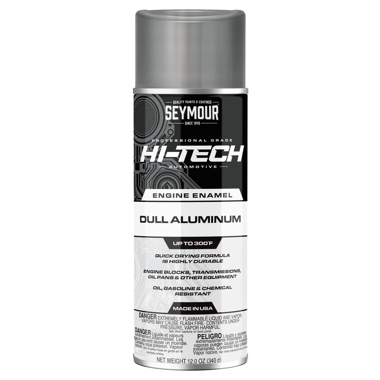 Seymour Engine Enamel Aerosol Dull Aluminium | Formula