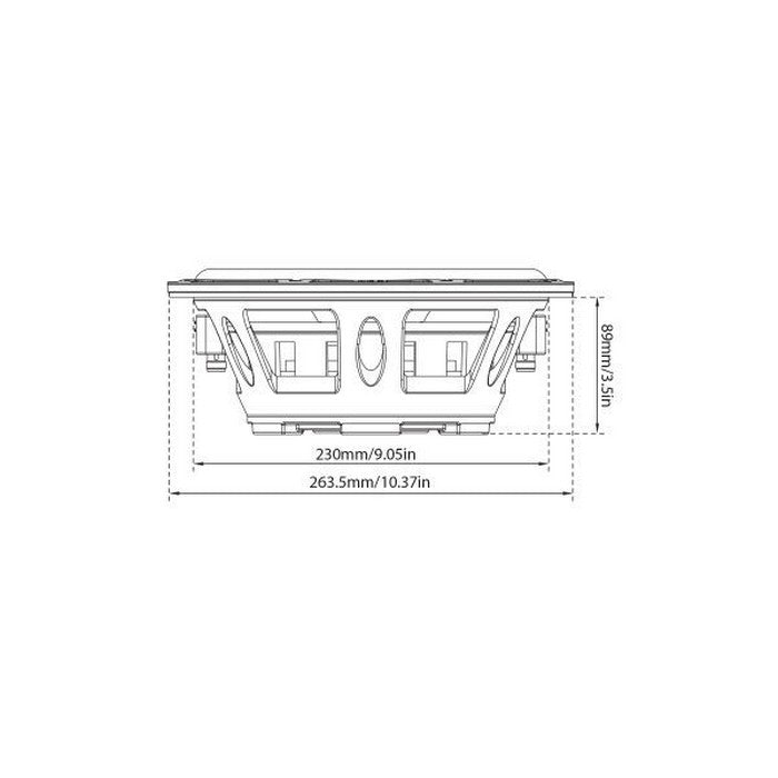 Db Drive Euphoria 10" Dual 4 Ohm Slim Sub - 300w Rms | Formula