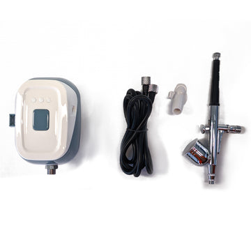 Formula BT-130 gravity-feed airbrush with compressor and 0.3 mm nozzle