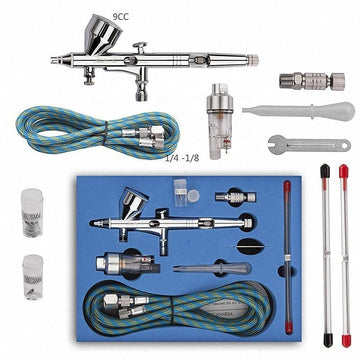 Formula Gravity Airbrush Dual Action Kit with 9 ml cup and three nozzle sizes