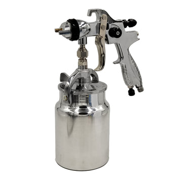 Formula suction spray gun with 1L aluminium canister and adjustable fan pattern