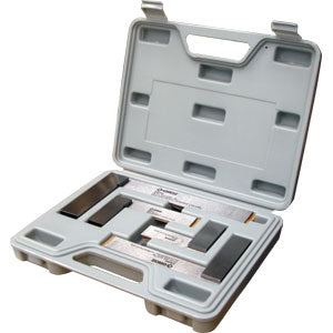 Groz 4-piece precision engineers square set with 50mm, 75mm, 100mm and 150mm squares