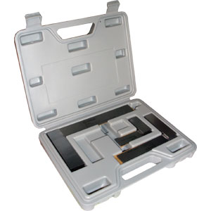 Groz 3-piece precision engineers square set with 50mm, 100mm and 150mm squares