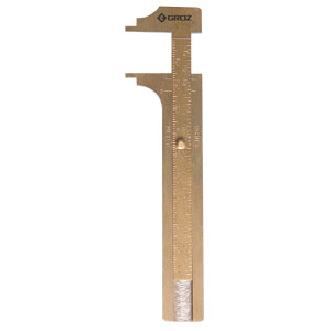 Groz brass inside and outside calipers with metric and imperial graduations