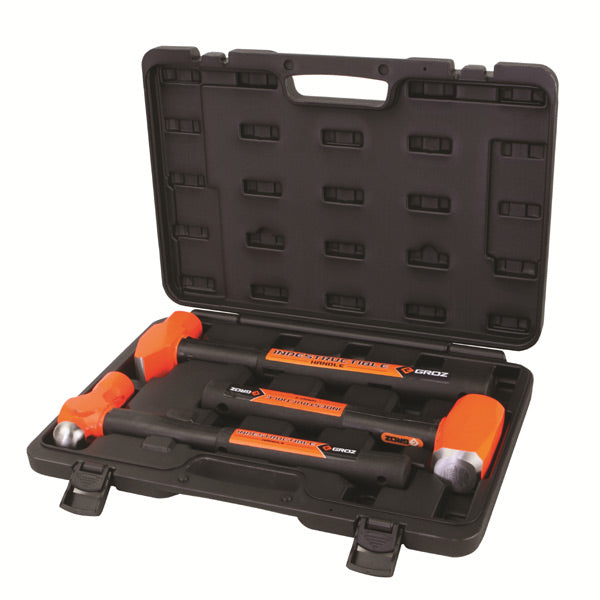 Groz 3pc Indestructible Handle Hammer Kit (2) | ISL